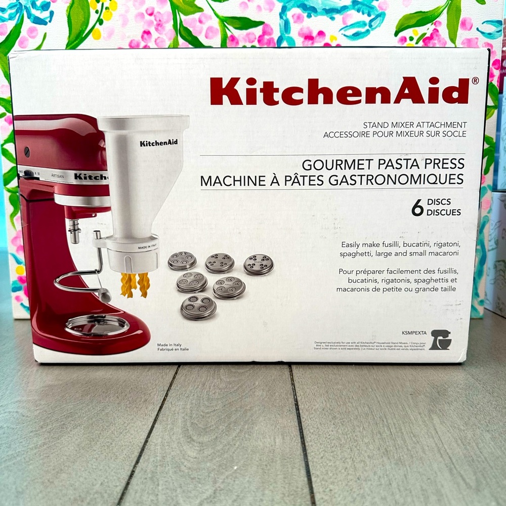 Kitchen Aid Stand Mixer Attachment Gourmet Pasta Press